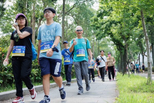 今日在大安森林公園舉辦的健走活動將號召民眾參與走出戶外。圖／Make-A-Wish喜願協會 提供